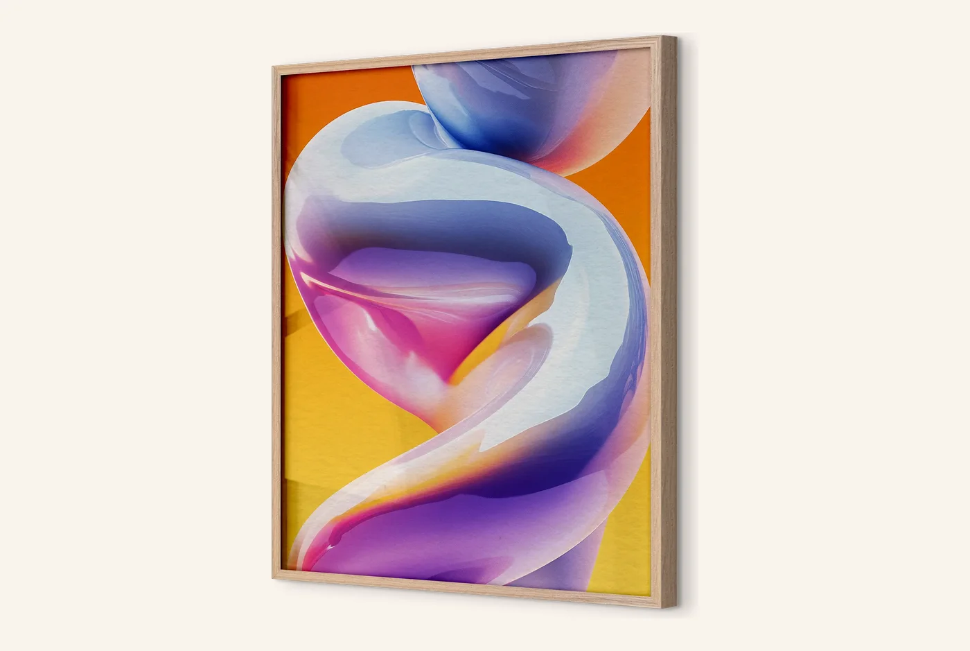 Framed poster